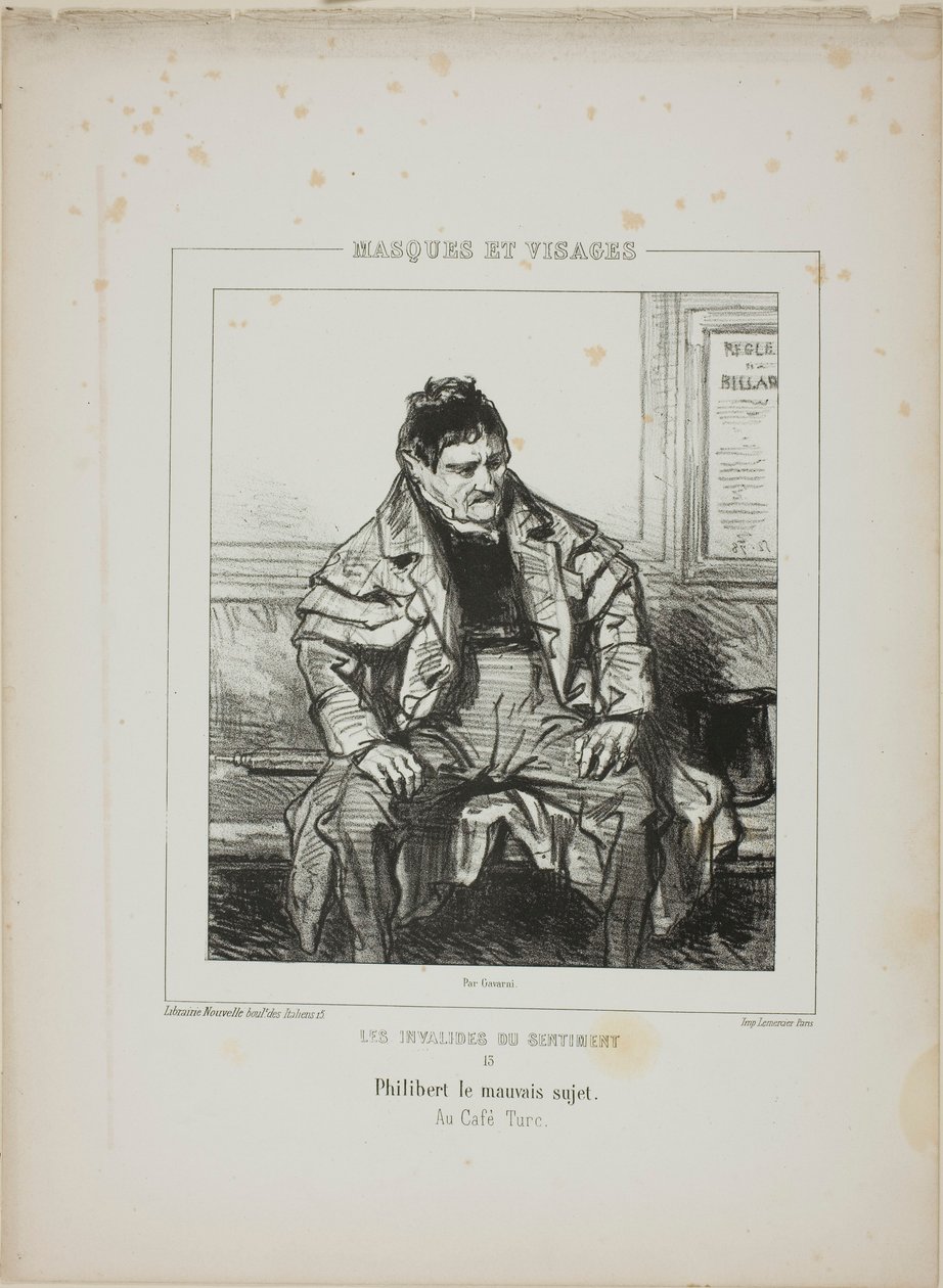 The Invalids of Sentiment: Philibert the Bad Subject by Paul Gavarni