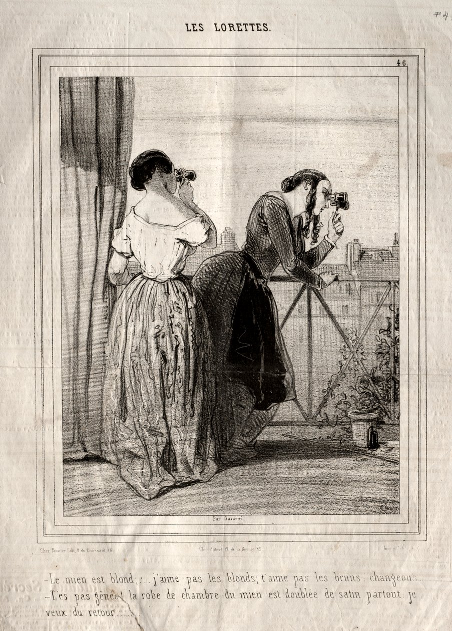 Les Lorettes by Paul Gavarni