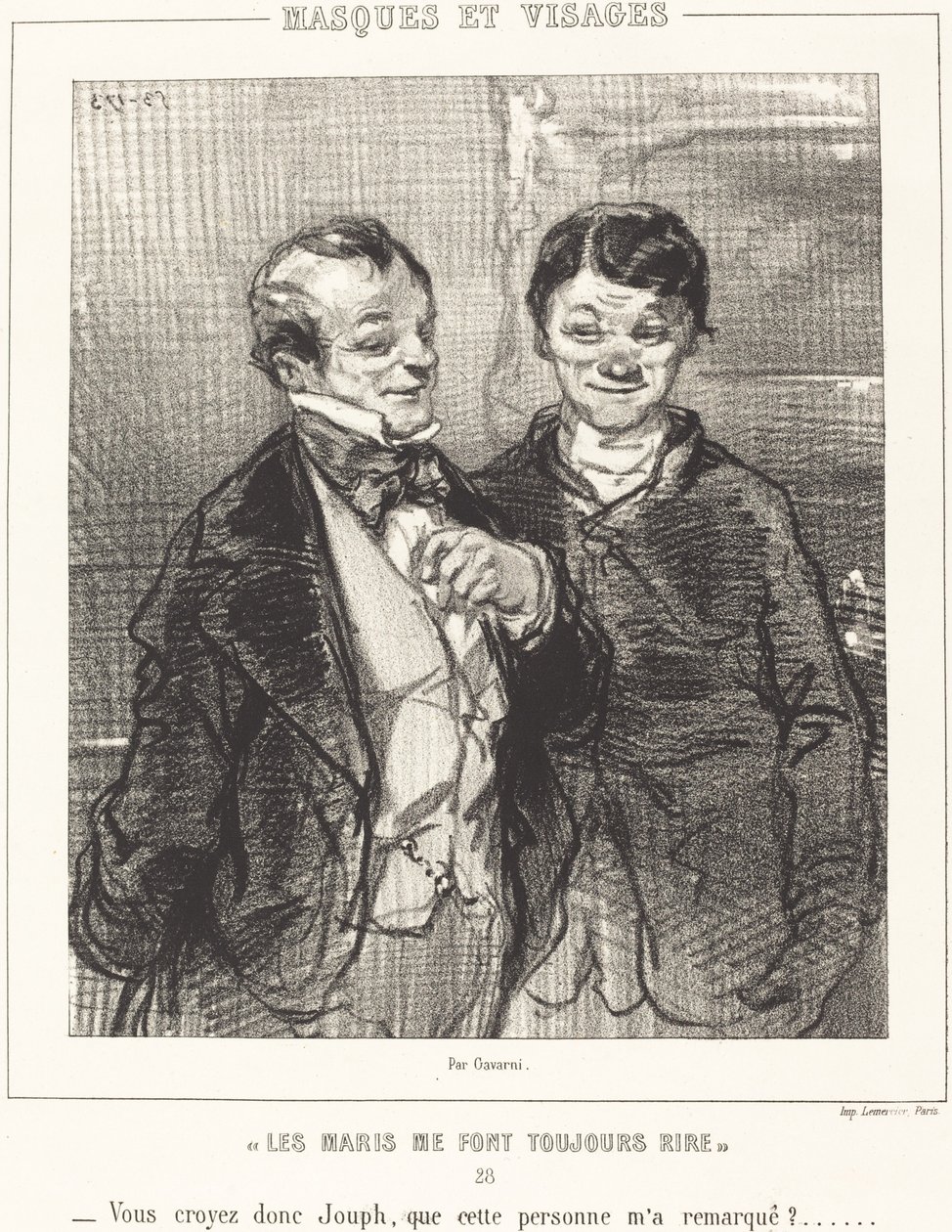 Husbands Always Make Me Laugh by Paul Gavarni