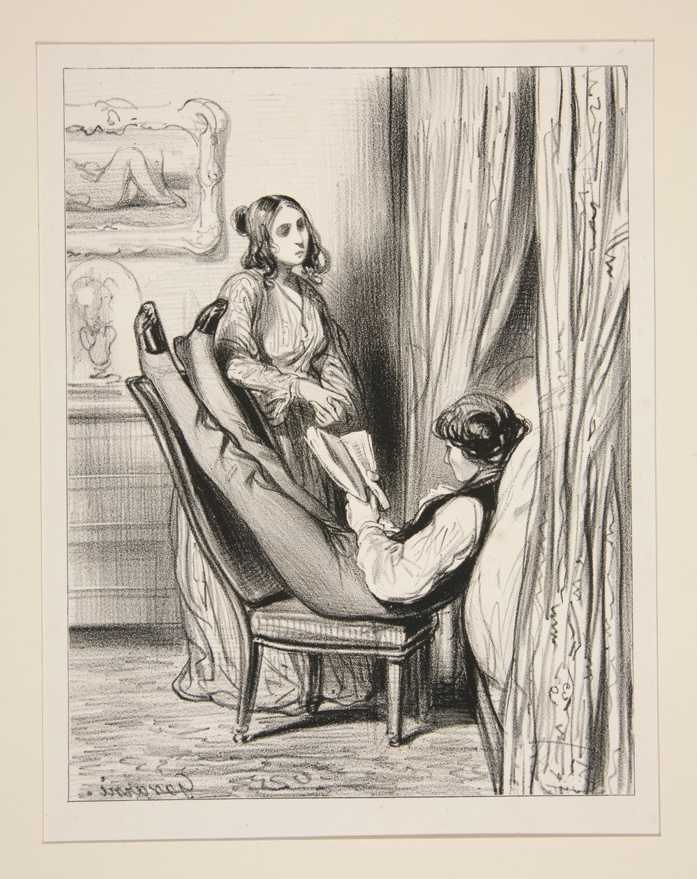 Novels Give the Devil to Women and Women to the Devil... by Paul Gavarni
