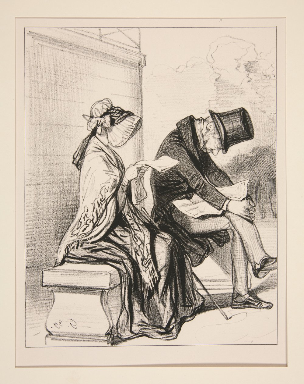 London, December: "Lords and Gentlemen, the government..." by Paul Gavarni