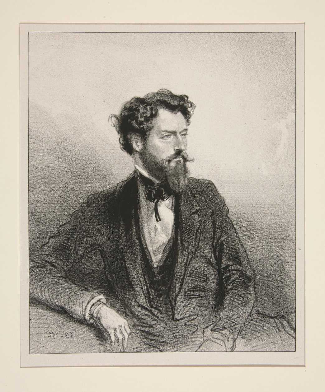 Louis Enault by Paul Gavarni