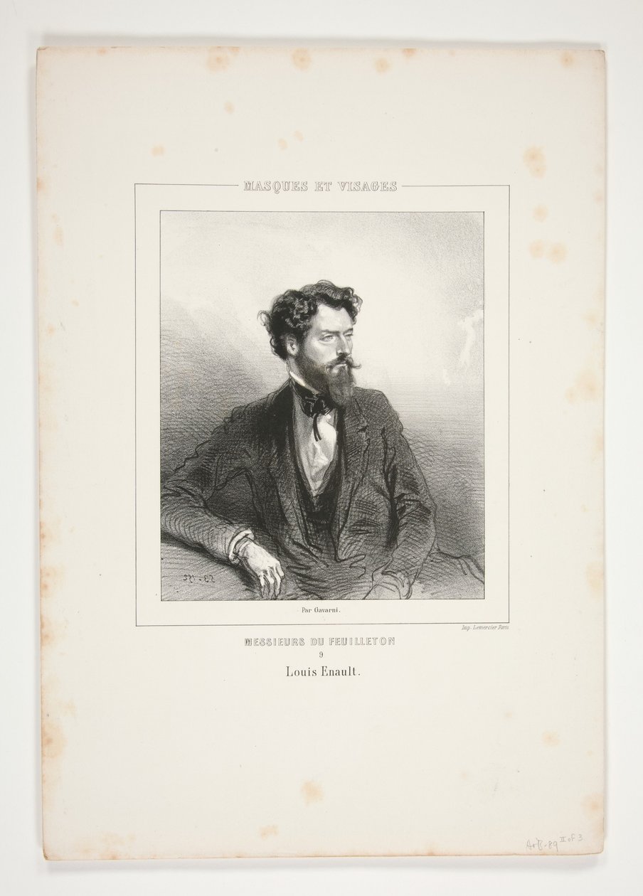Louis Enault by Paul Gavarni
