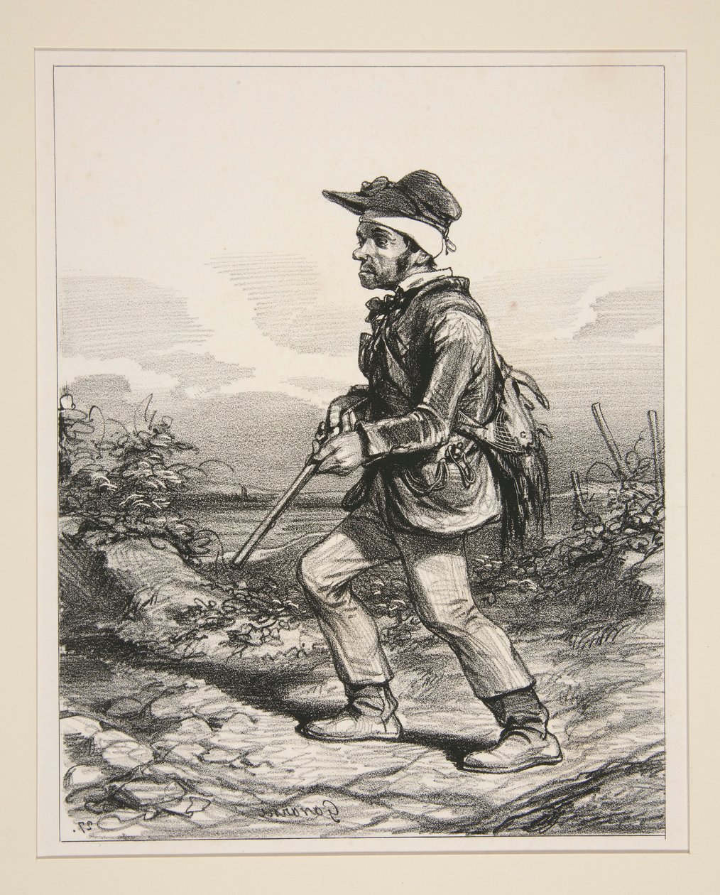 M. Gontard, (du clos-Gorju), Gros proprietor, Elector Eligible, in hunt of the l by Paul Gavarni