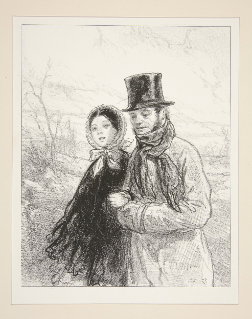 My Daughter Will Begin Her Great Piece by Paul Gavarni