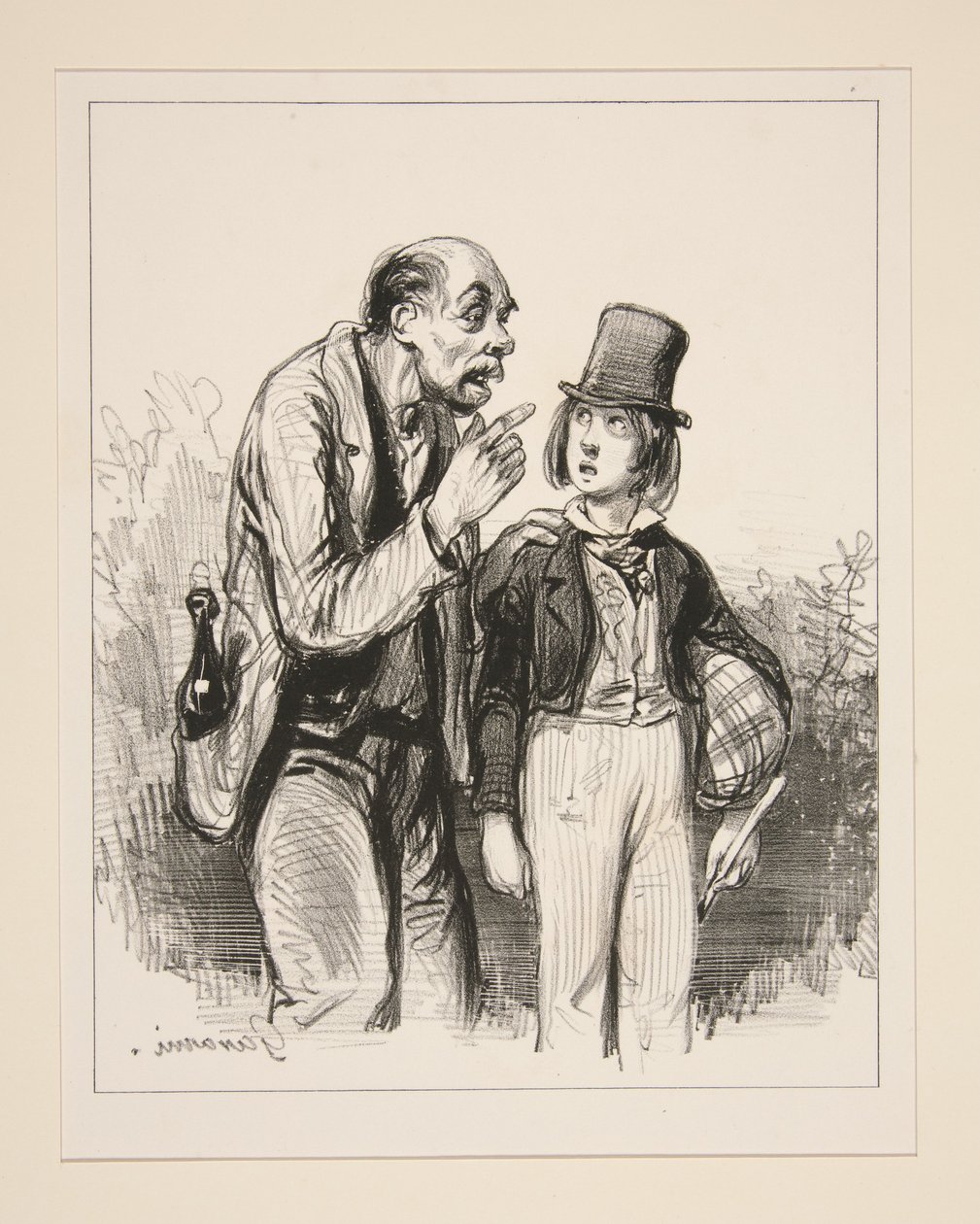 Beware, Little One, of the Gentlemen of the City... by Paul Gavarni