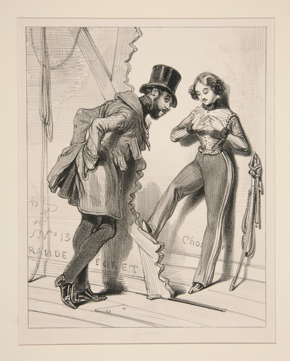 Thank you, Mr. Marquis, the champagne affects my nerves... by Paul Gavarni