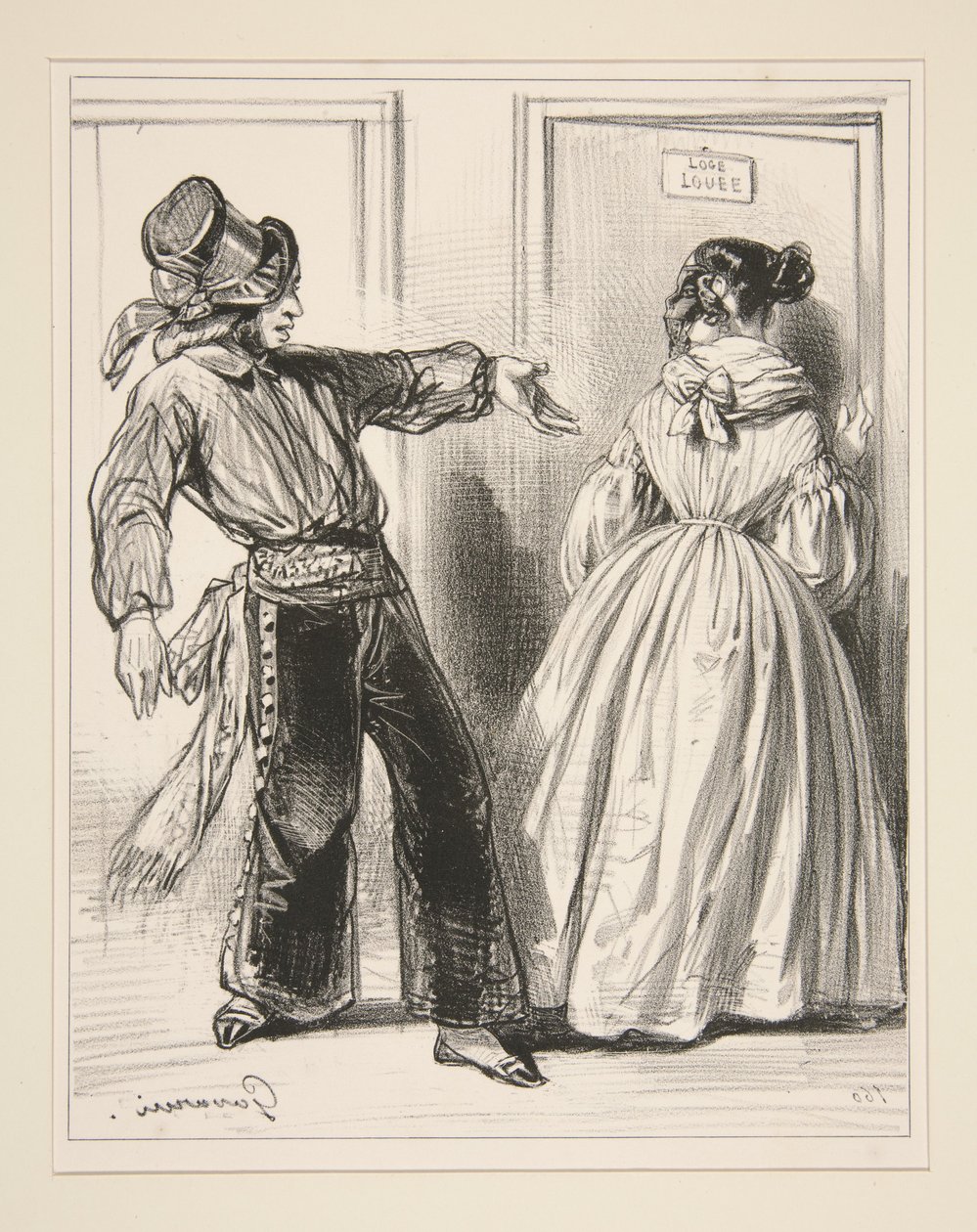 Thank you, sir, I do not dance... by Paul Gavarni