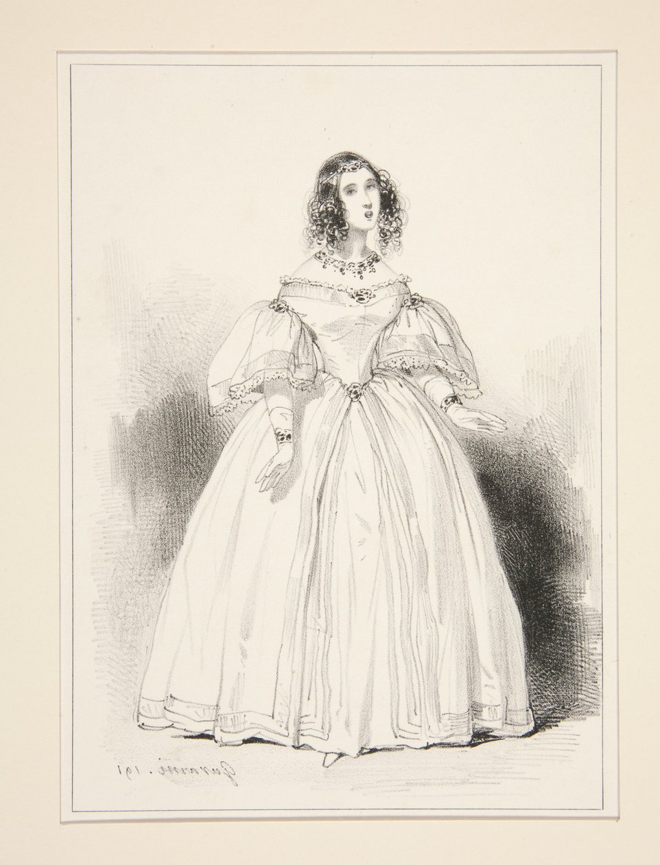 Mme. Anna Thillon by Paul Gavarni