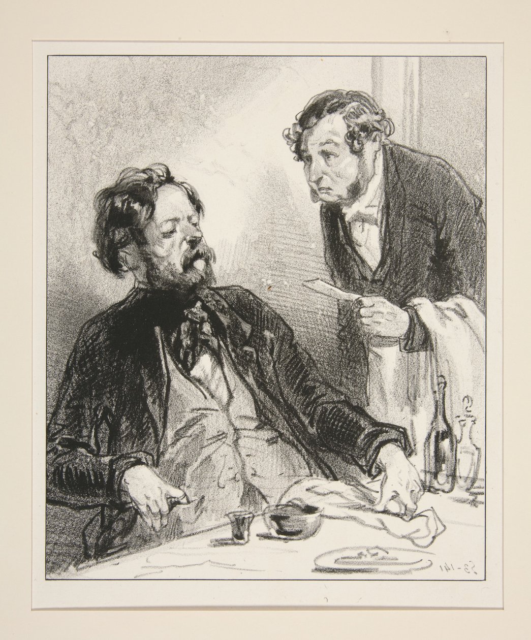 Monsieur Has No Money! - And Monsieur Has Dinner... by Paul Gavarni