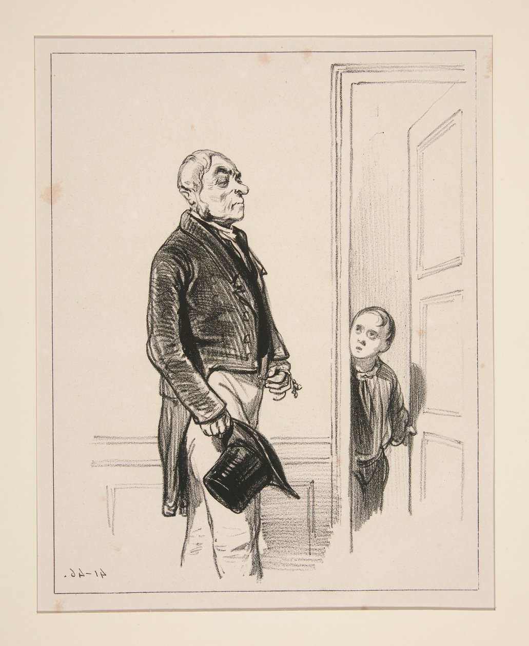Sir, You Cannot See Papa by Paul Gavarni