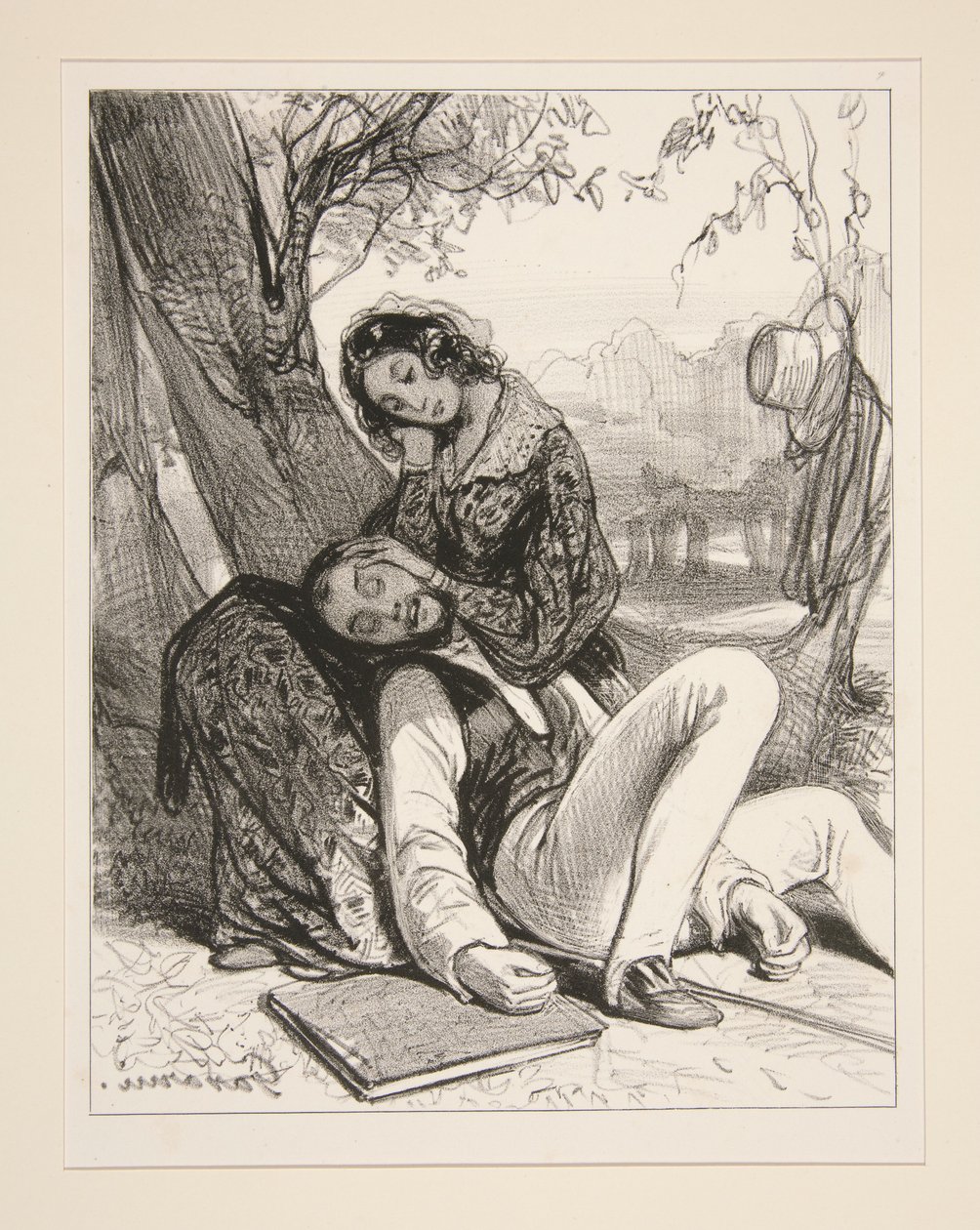 Mr Charles Dreams His Mistress is Unfaithful... by Paul Gavarni
