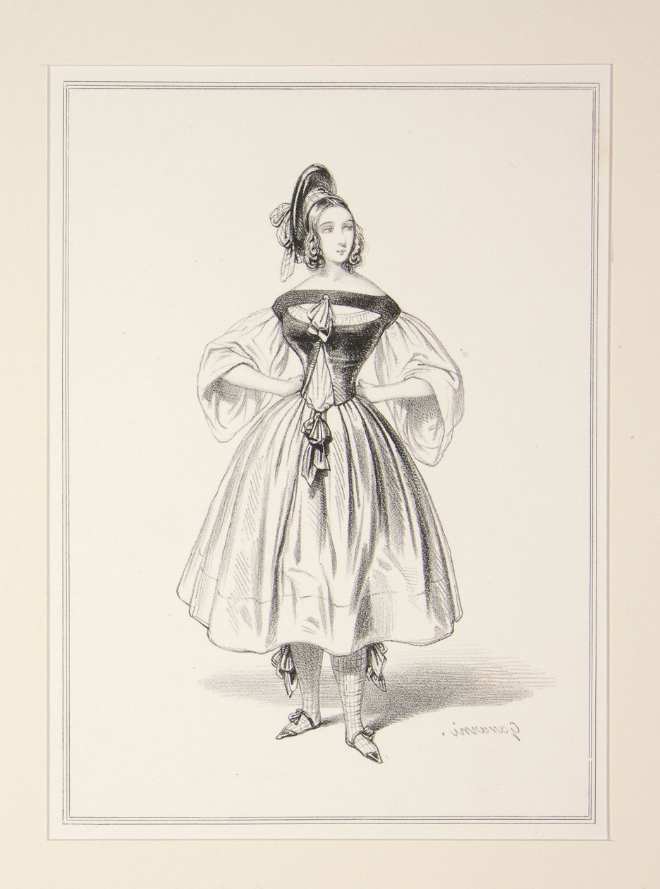New Costume by Gavarni. Executed by Babin, ... by Paul Gavarni