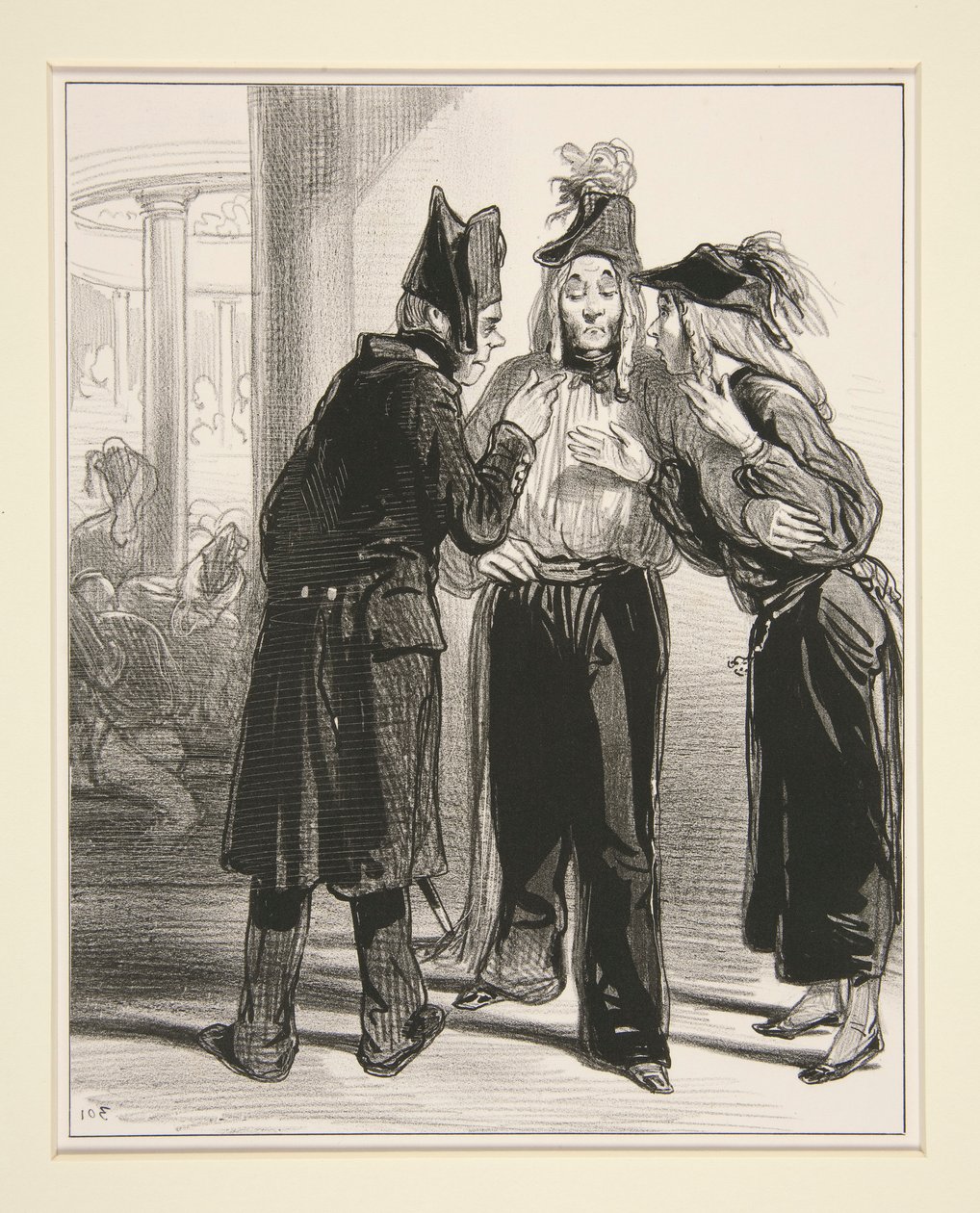 No. 32 - Be Quiet, Brat, Let Them Gossip by Paul Gavarni