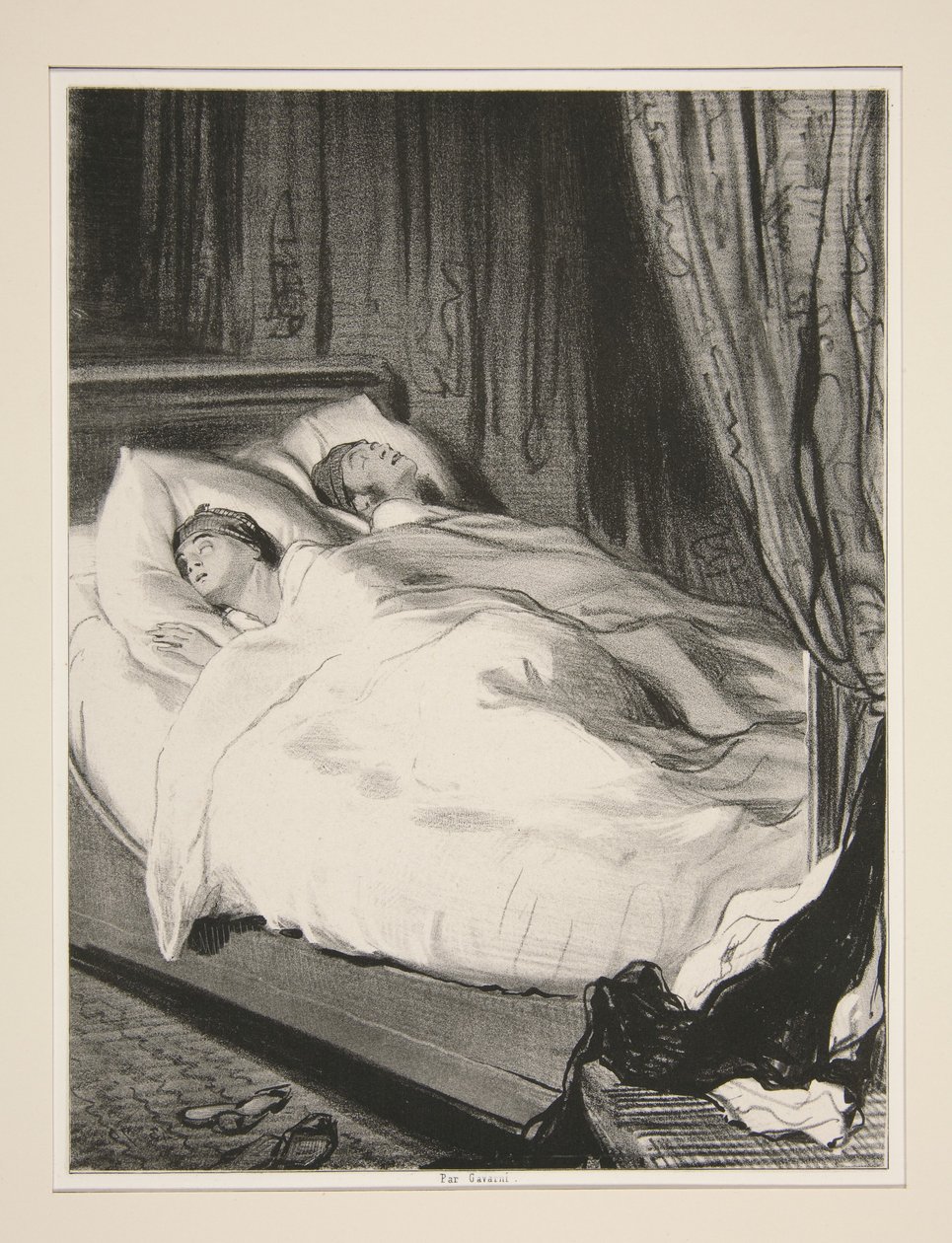 Nocturne for Two Noses by Paul Gavarni
