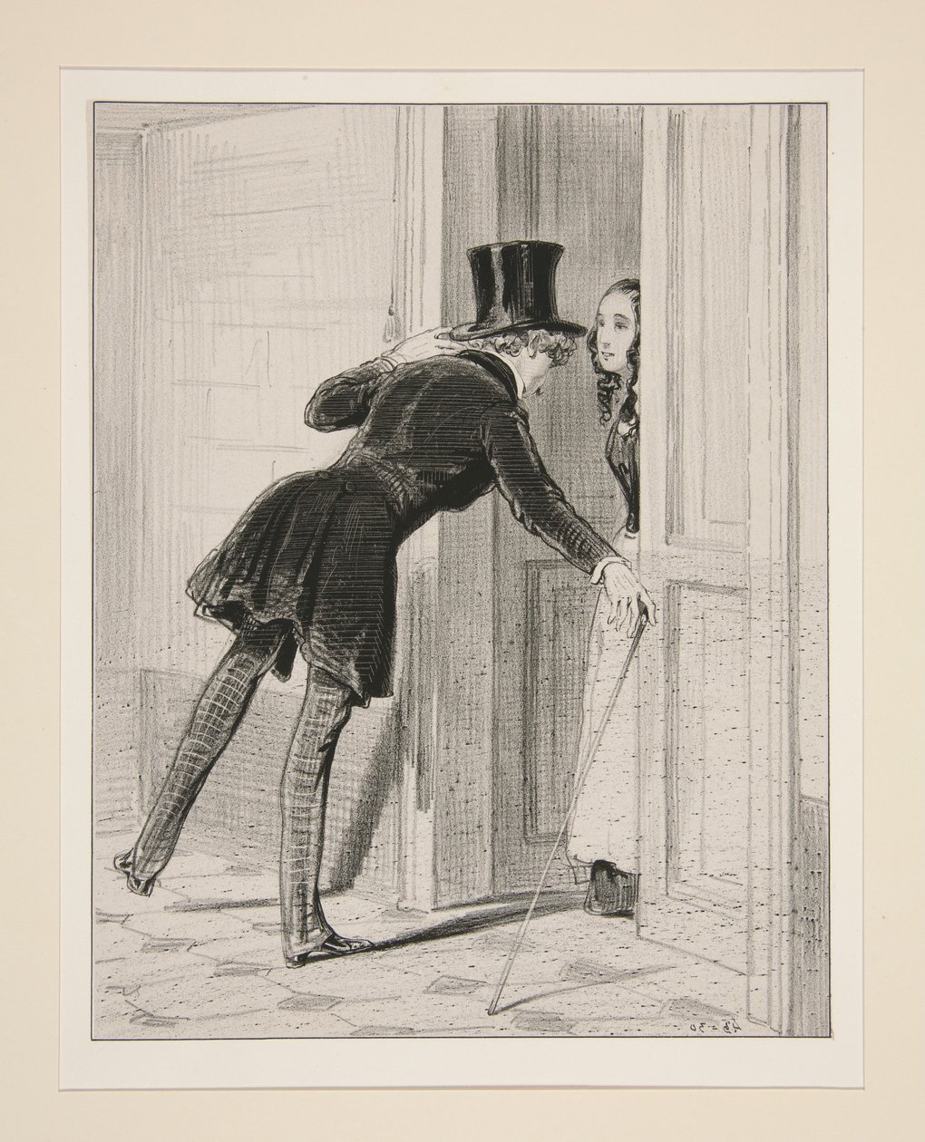 No way!...Sir is there with Mr. Machinikof and the Prussian attaché... by Paul Gavarni