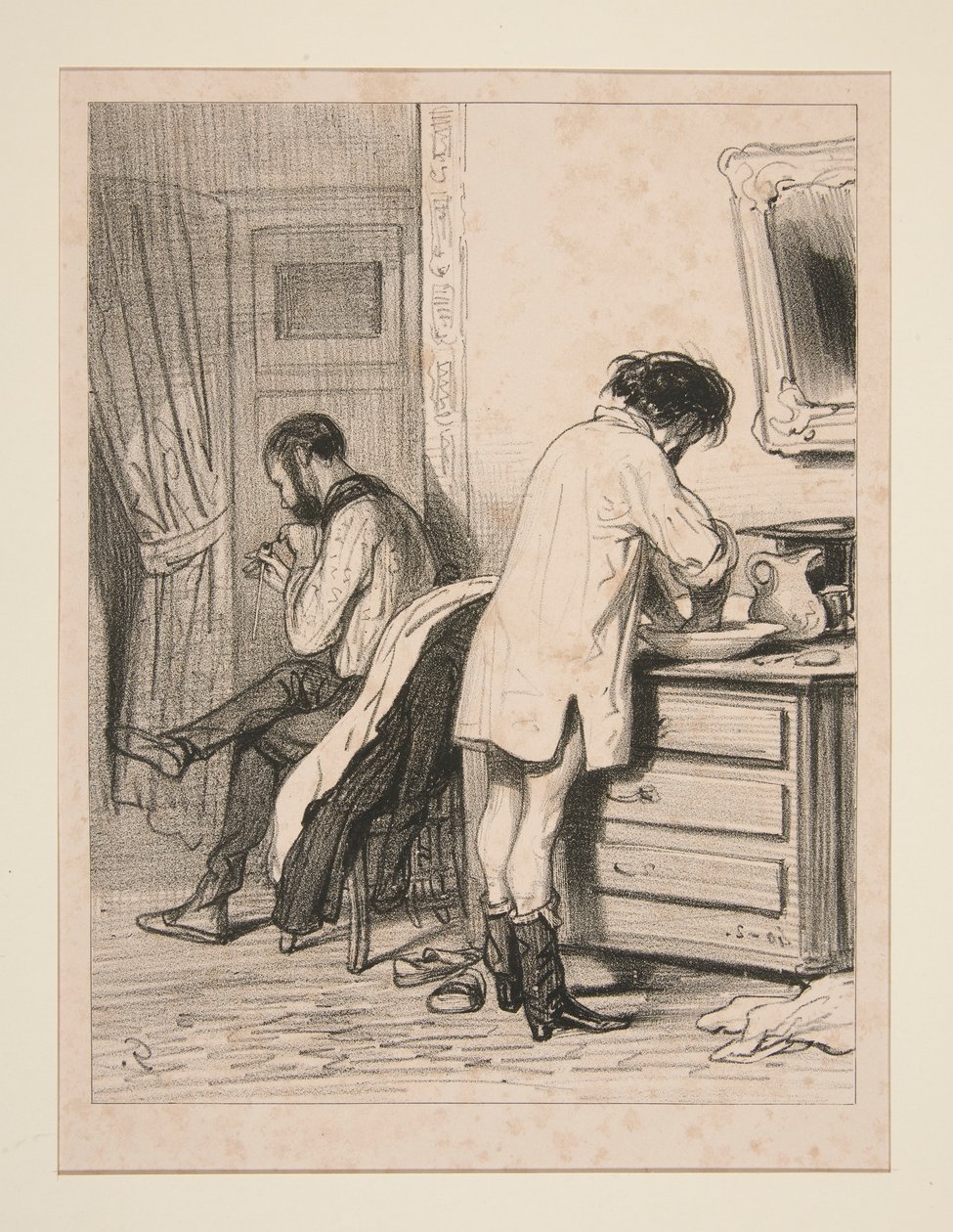 Orestes and Pylades Would Gladly Have Died by Paul Gavarni