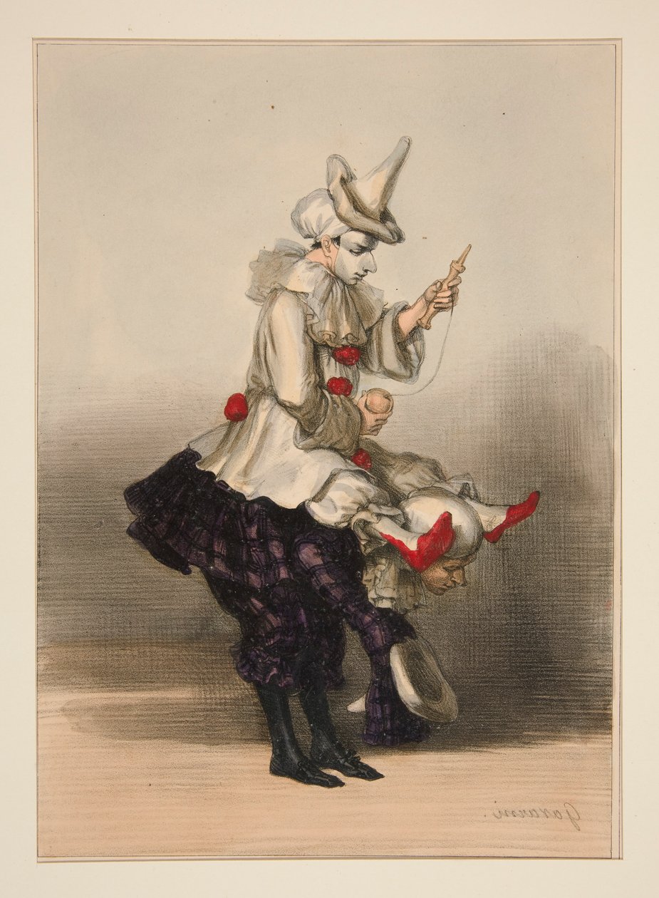 Paillasse et Pierrot by Paul Gavarni