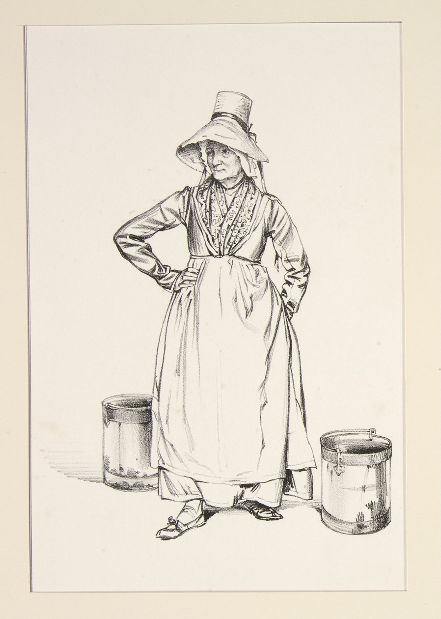 Water Carrier (Auvergnate Water Woman) by Paul Gavarni