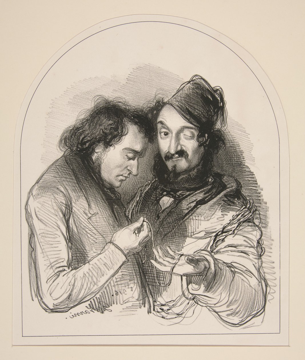 Cunning and Trust by Paul Gavarni