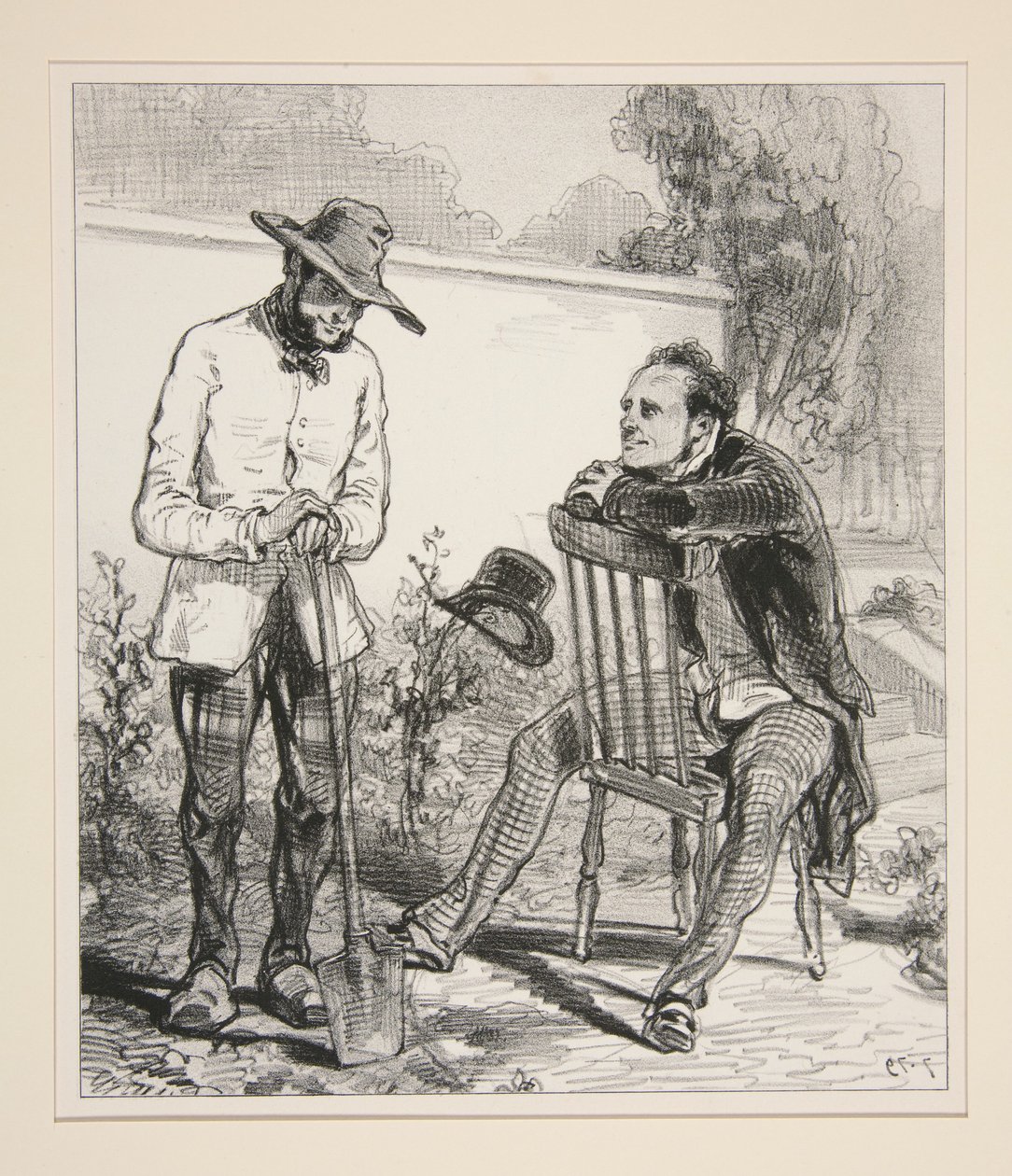 Listening to the Day of a Financier to Earn That of a Farmer... by Paul Gavarni