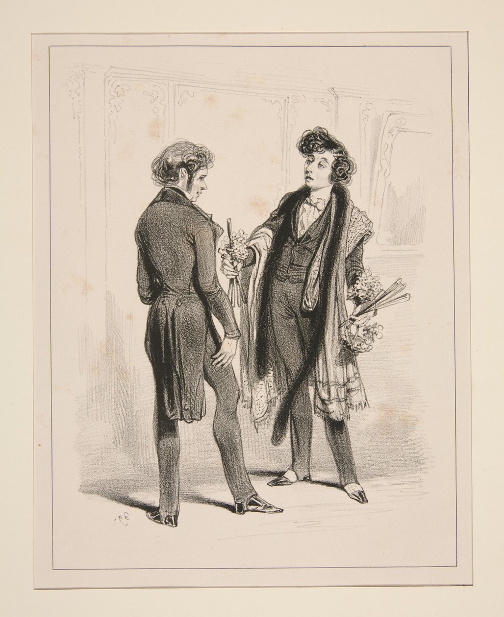 Theatre Du Vaudeville. The Breastplate... by Paul Gavarni
