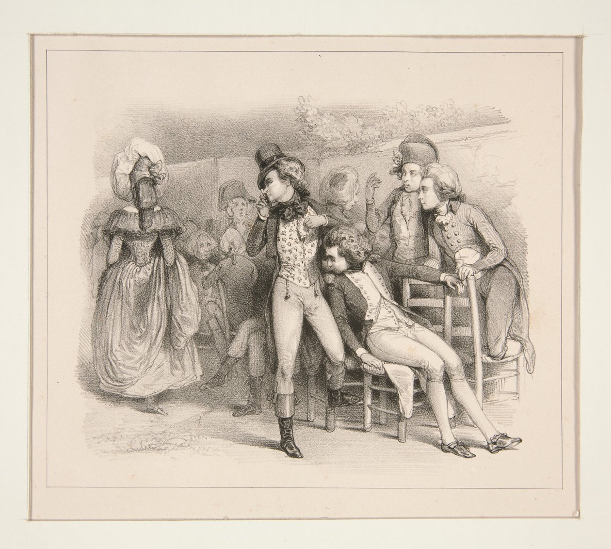 A Pretty Woman in 1790 by Paul Gavarni