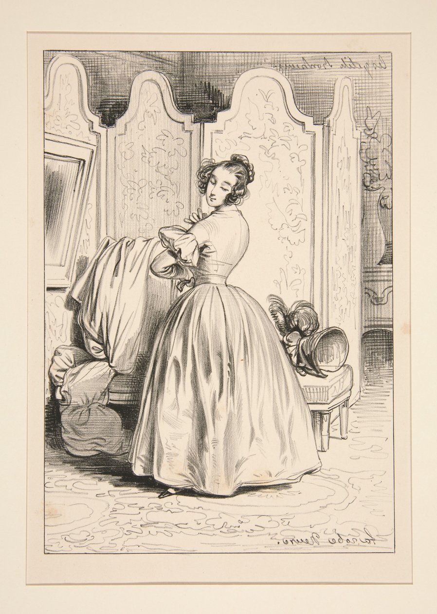 A Silk Dress by Paul Gavarni