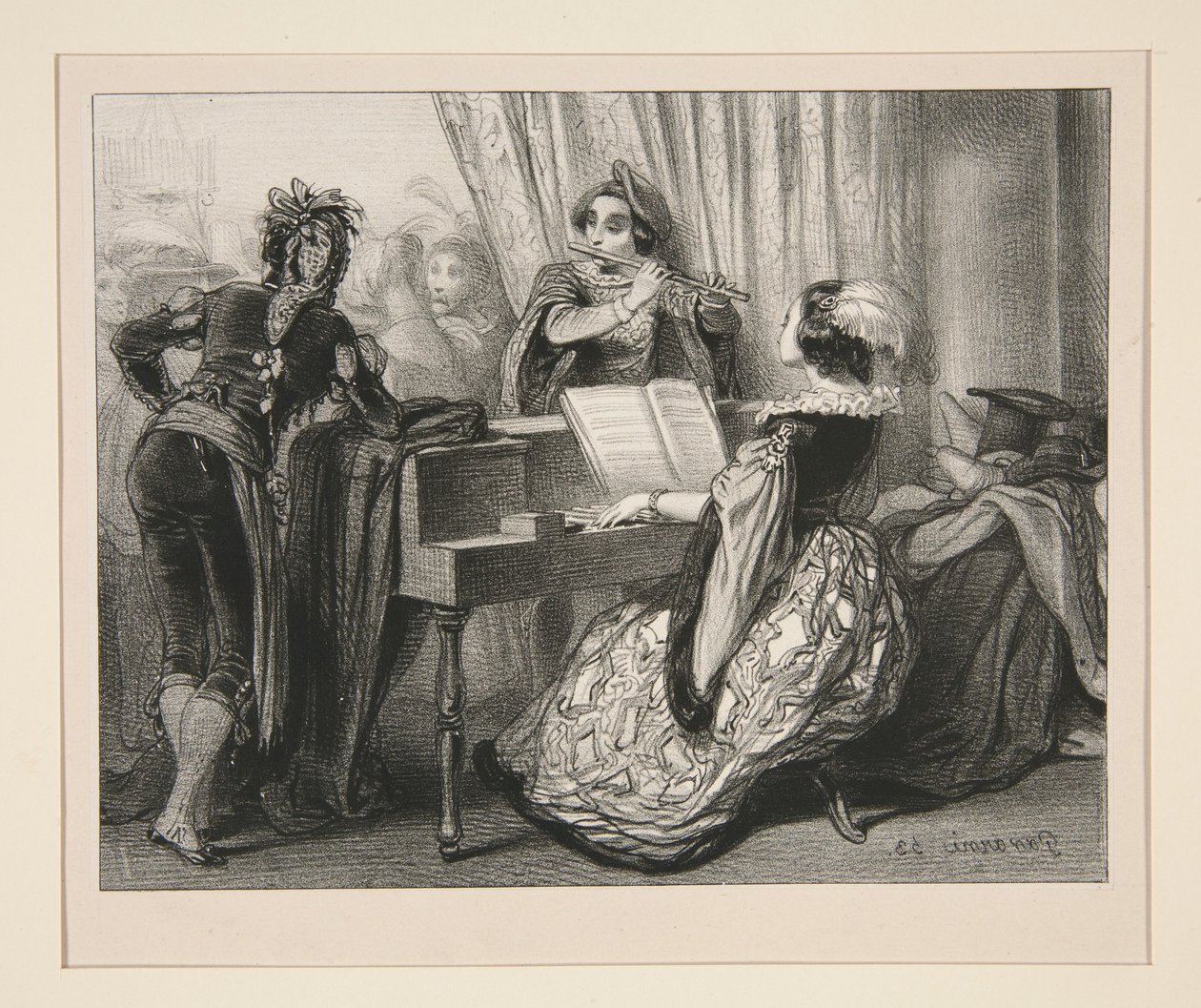 A Costume Ball by Paul Gavarni