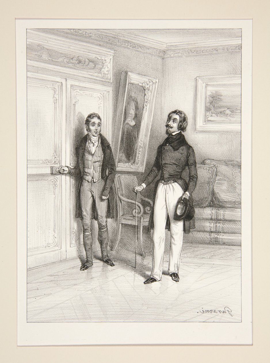 A False Step. Page 335. by Paul Gavarni