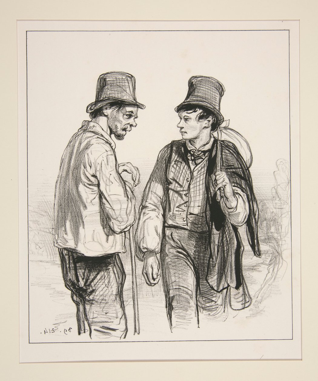 Go to Paris, Jean, go earn your living, boy by Paul Gavarni