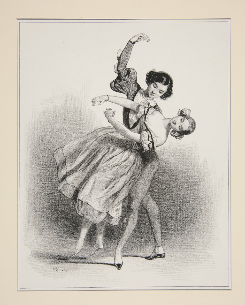 Waltz of Giselle by Paul Gavarni
