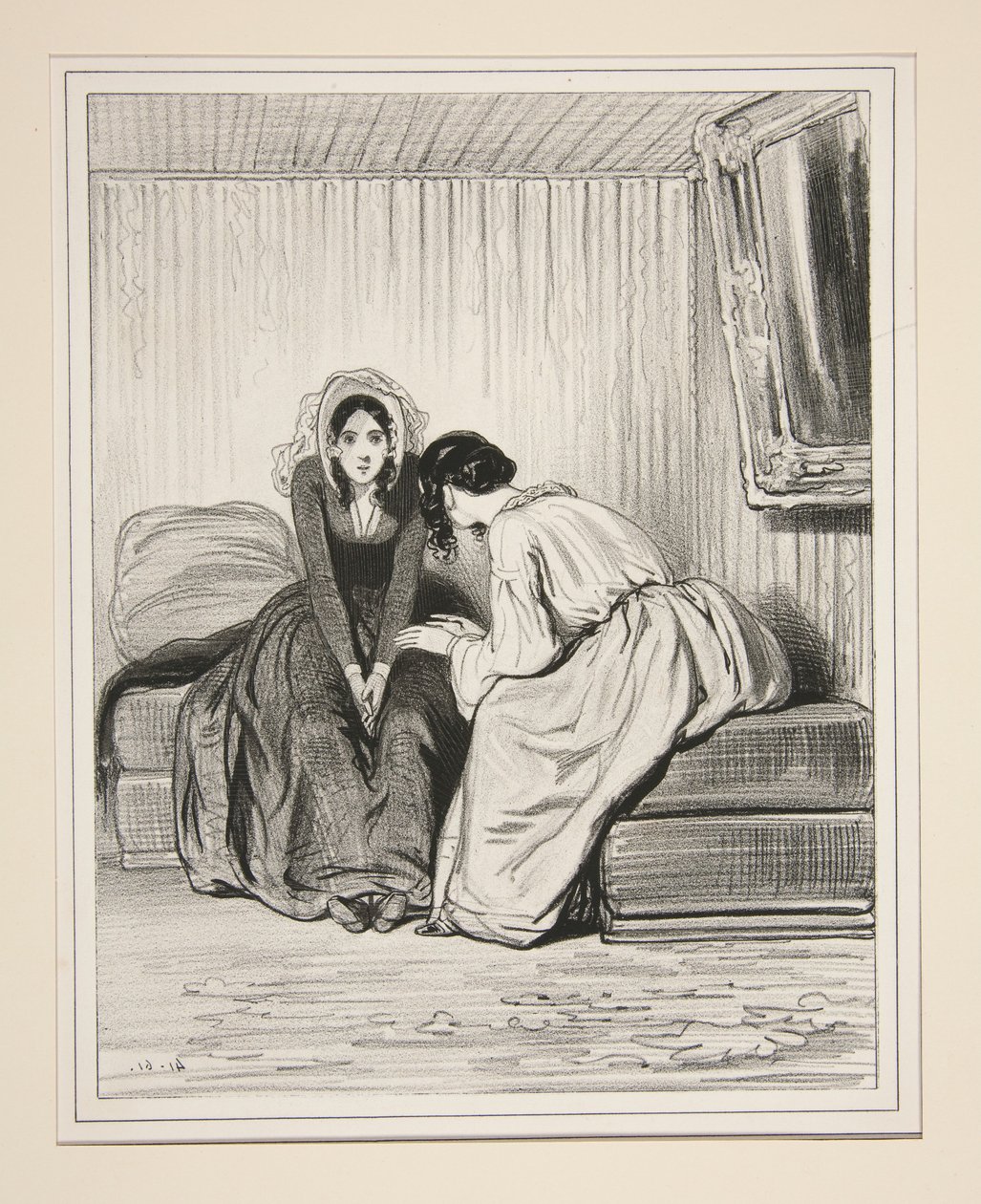 There is my little Émile, who came to dine with me... by Paul Gavarni