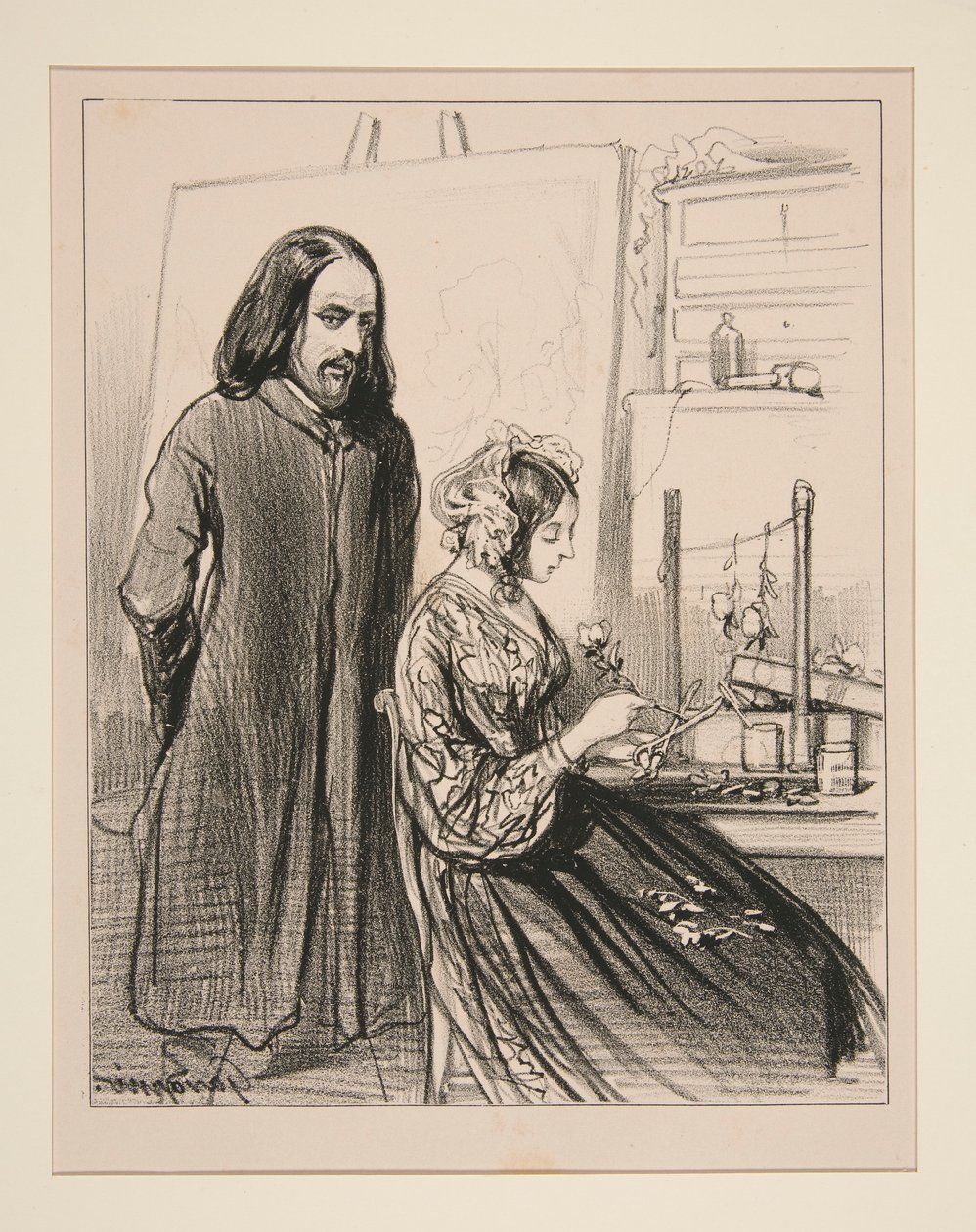 See, Bichette, how life, this fabric of truths, is sown with by Paul Gavarni