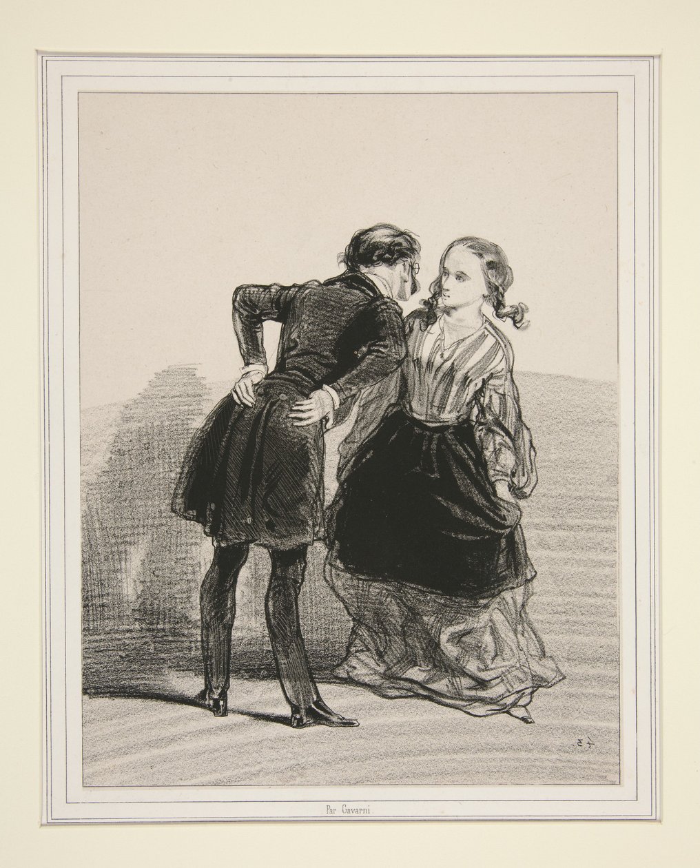 You See, Miss, There Are Remarks Being Made About You... by Paul Gavarni