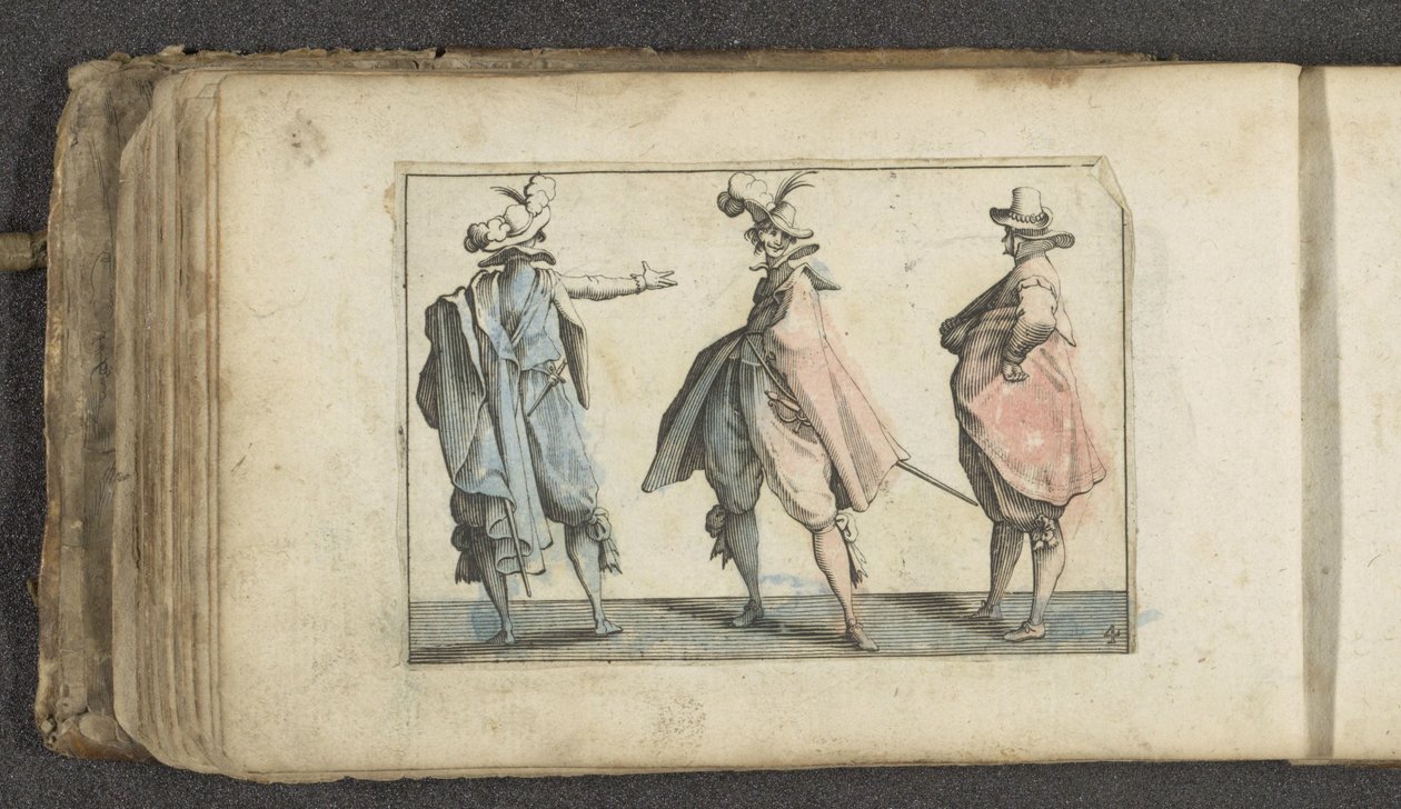 Three Actors with Long Coats by Paul Göttich