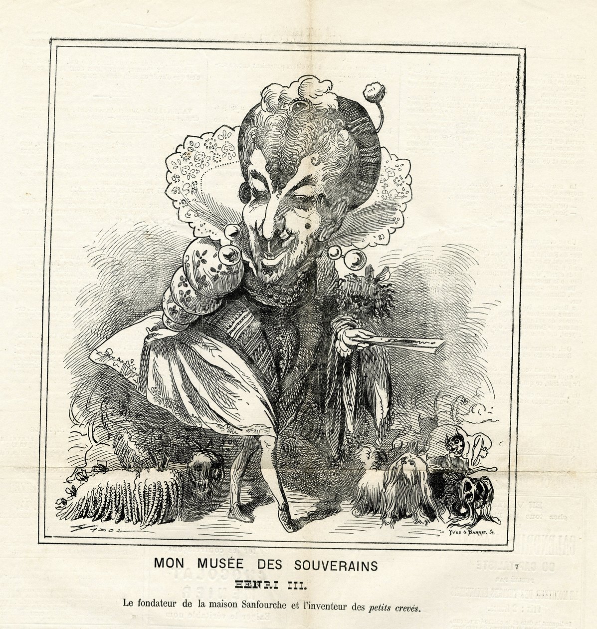 Illustration of Hadol (1835-1875) in Le Charivari by Paul Hadol
