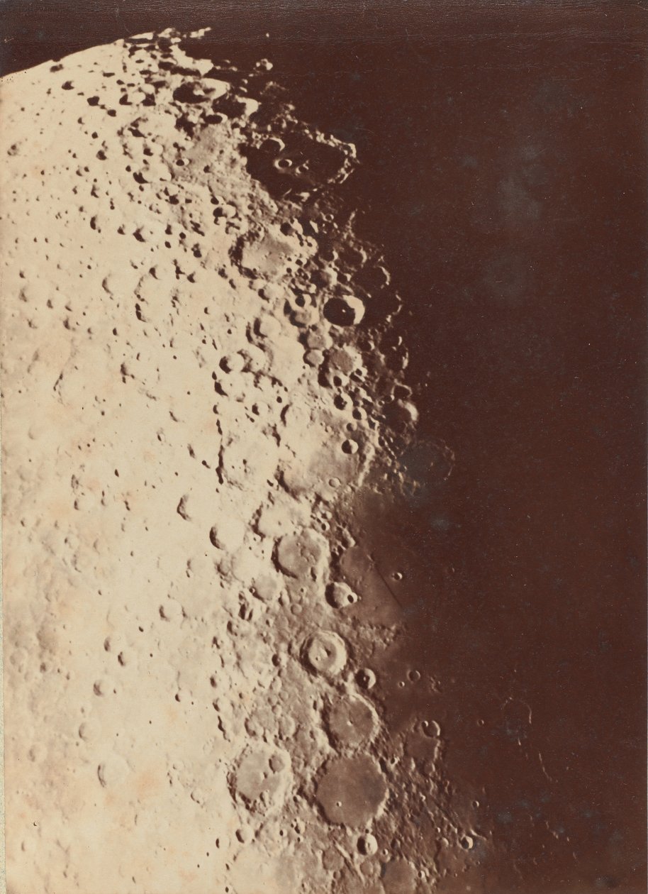 Lunar Photograph, South Pole, 1890 by Paul Henry