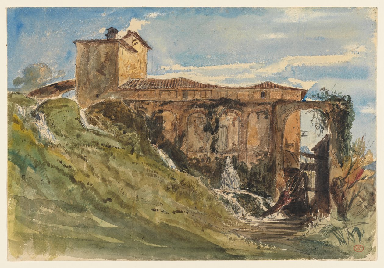 A Villa near Rome by Paul Huet