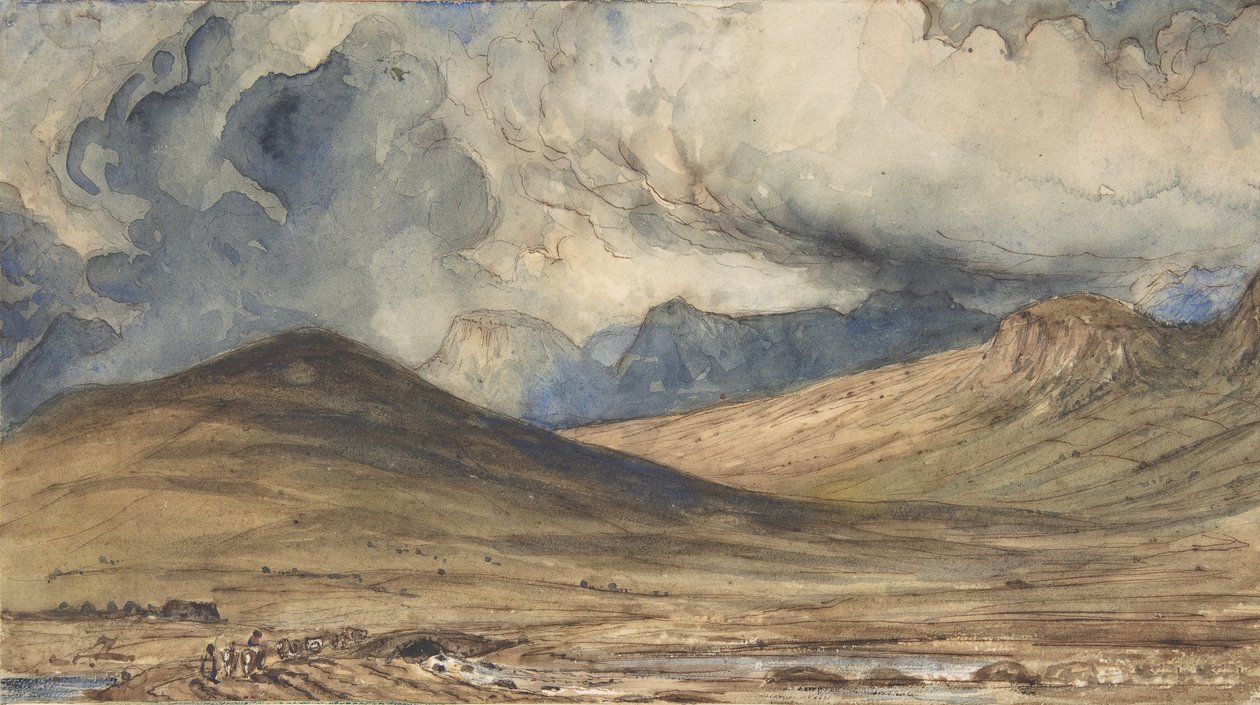 Mountains of Auvergne, 1831-33 by Paul Huet