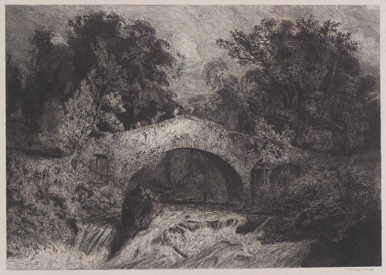 A Bridge in Auvergne by Paul Huet