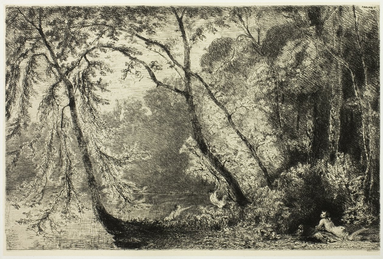 Women Bathing by Paul Huet