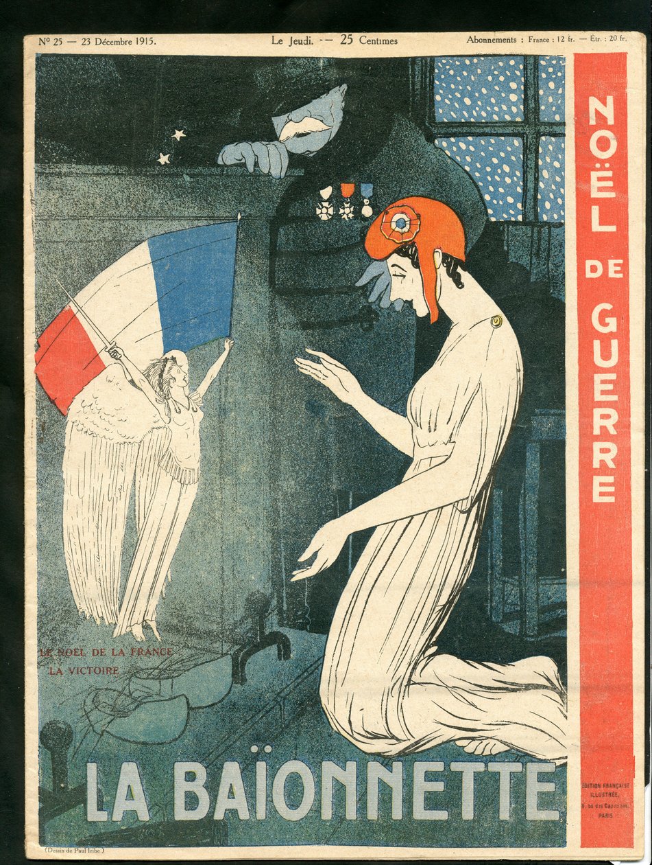 Cover of "La Baionnette", Satirical in Colors by Paul Iribe