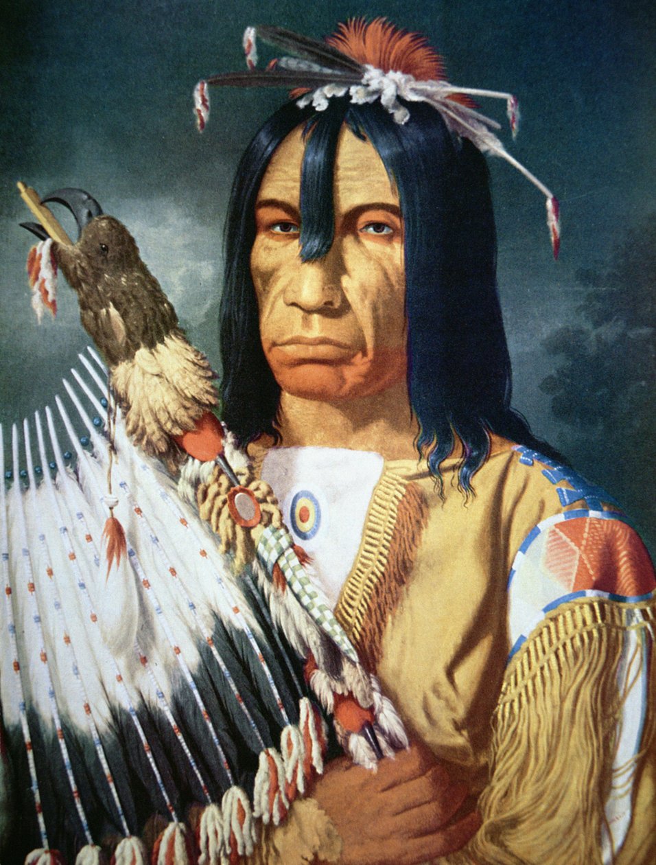 Native American Chief of the Cree people of Canada by Paul Kane