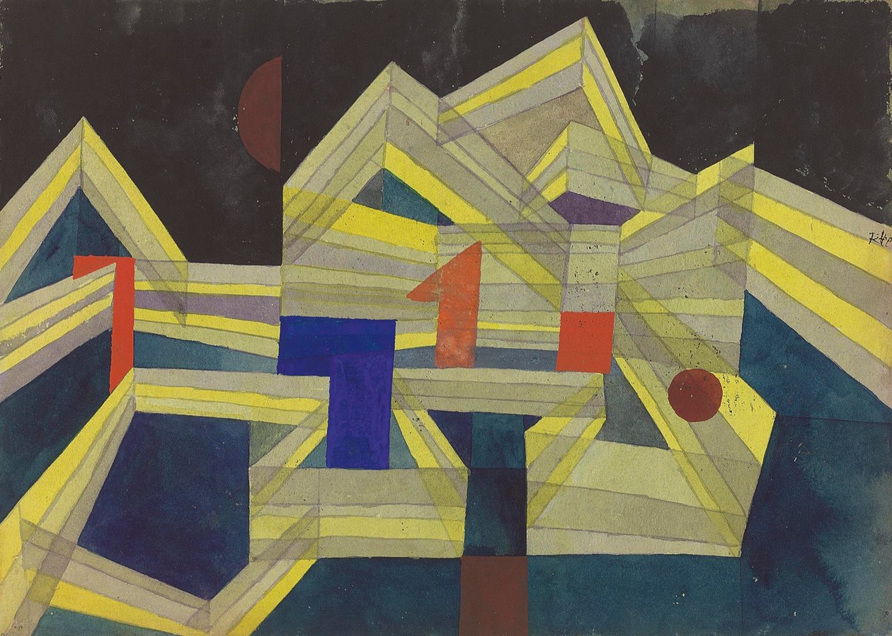 Architecture, Transparent-Structural, 1921 by Paul Klee
