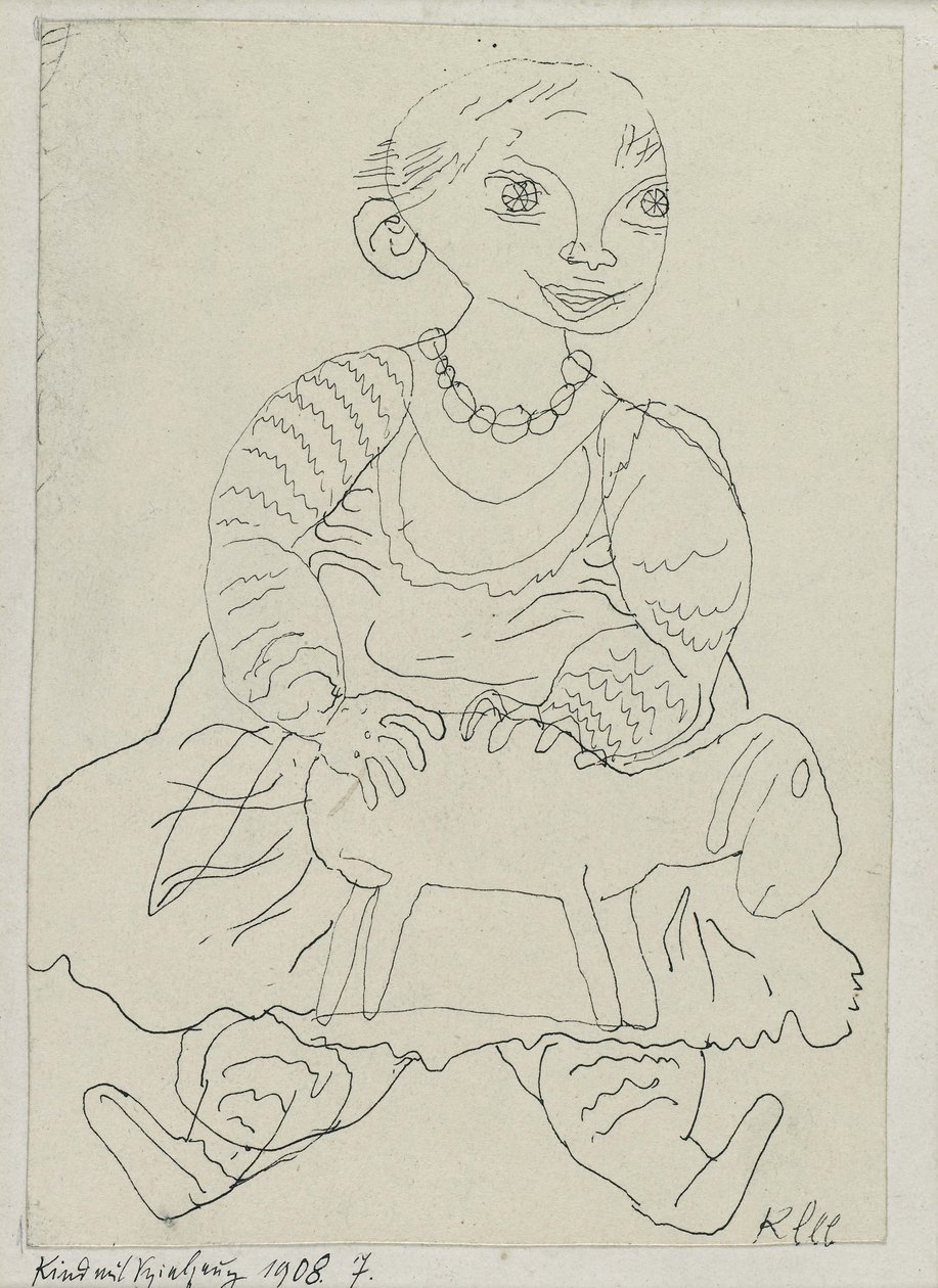 Child with a Toy by Paul Klee