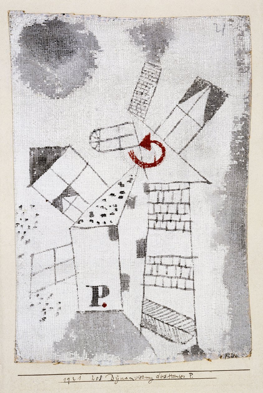 Dynamization of Houses P. by Paul Klee