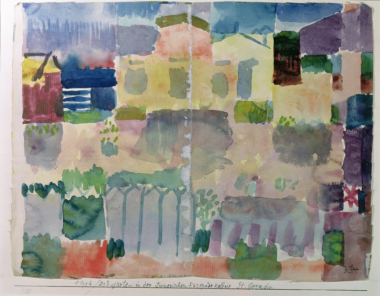 Garden in Saint-Germain, the European Quarter of Tunis by Paul Klee