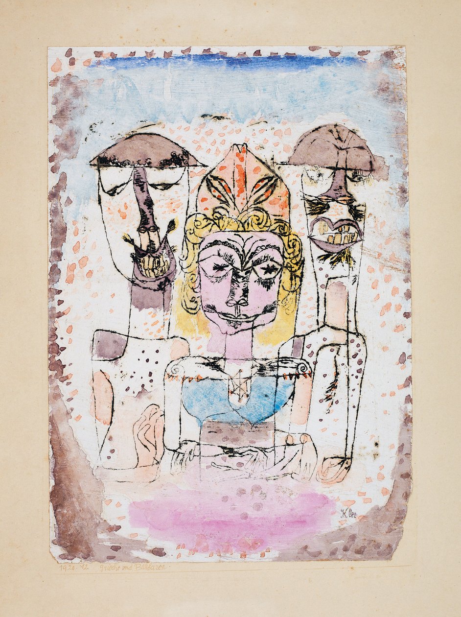 Greek and Barbarians, 1920 by Paul Klee