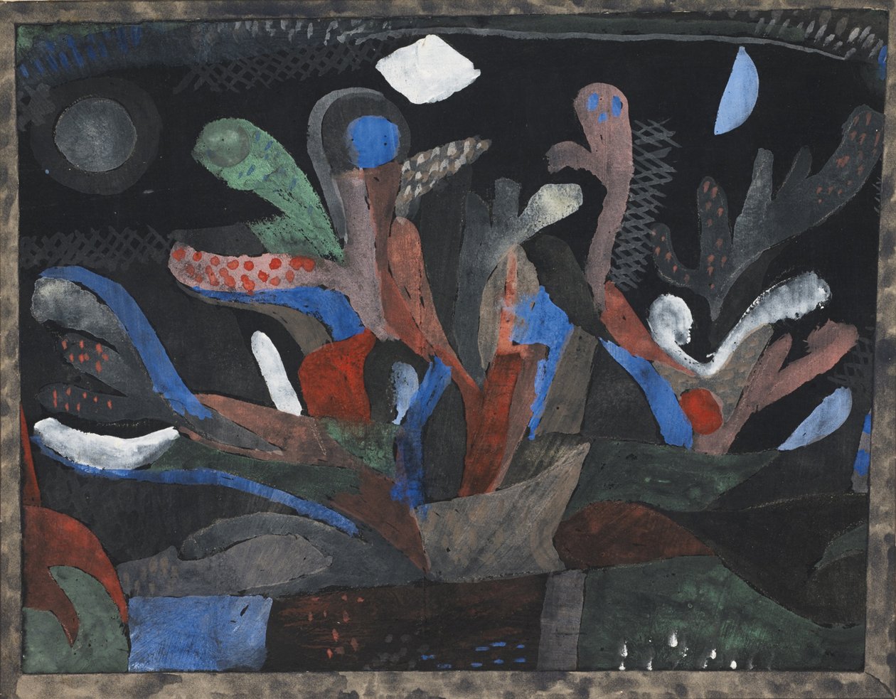 Picture of a Garden in Dark Colours by Paul Klee